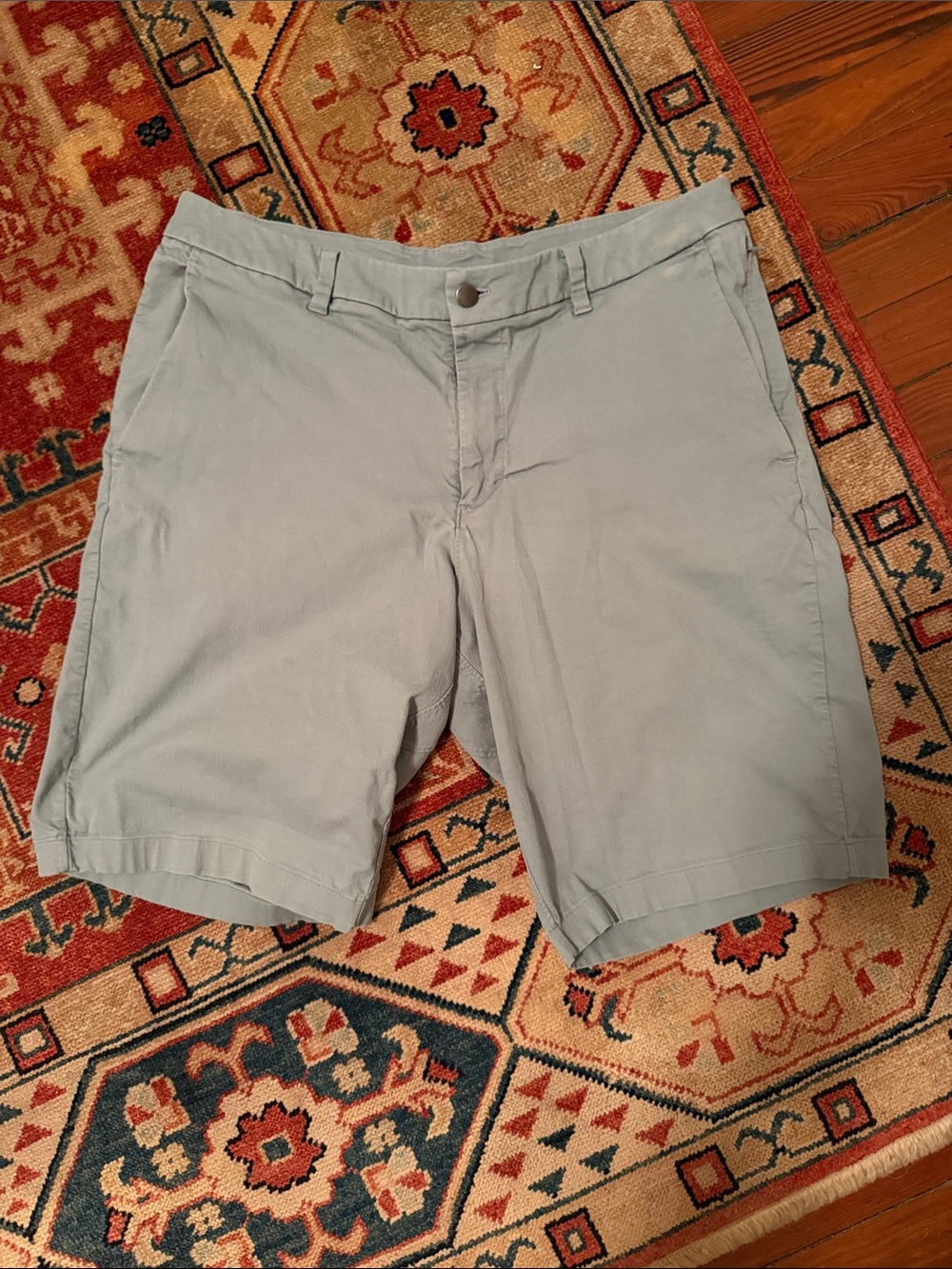 lululemon athletica Light Blue Men's Flat Front Shorts